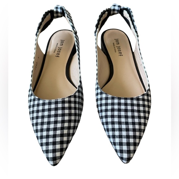 Jon Josef Marni Black and White Gingham Women's Flats Size 9 - Picture 5 of 9